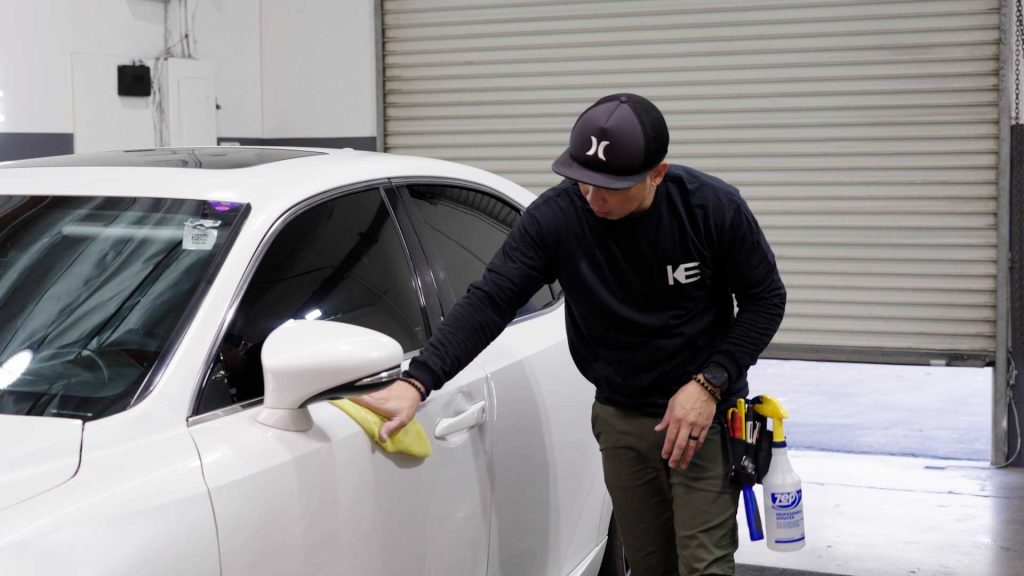 DH Professional Window Tinting Tinter Checking Tint